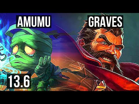 AMUMU vs GRAVES (JNG) | 4/1/5, 500+ games | KR Master | 13.6