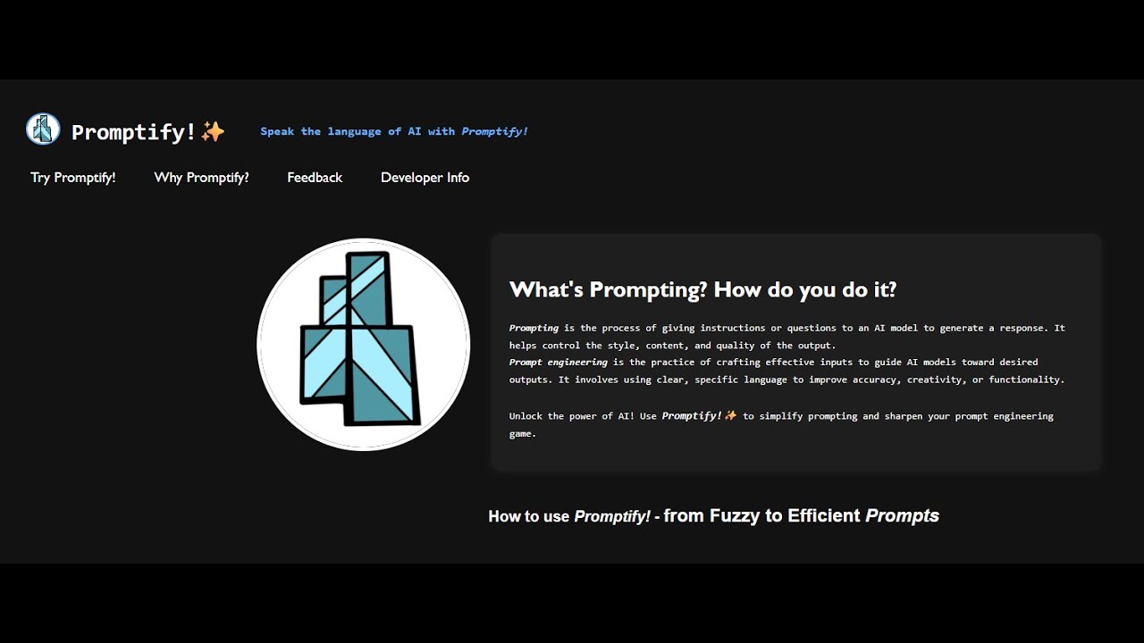 Promptify tutorial