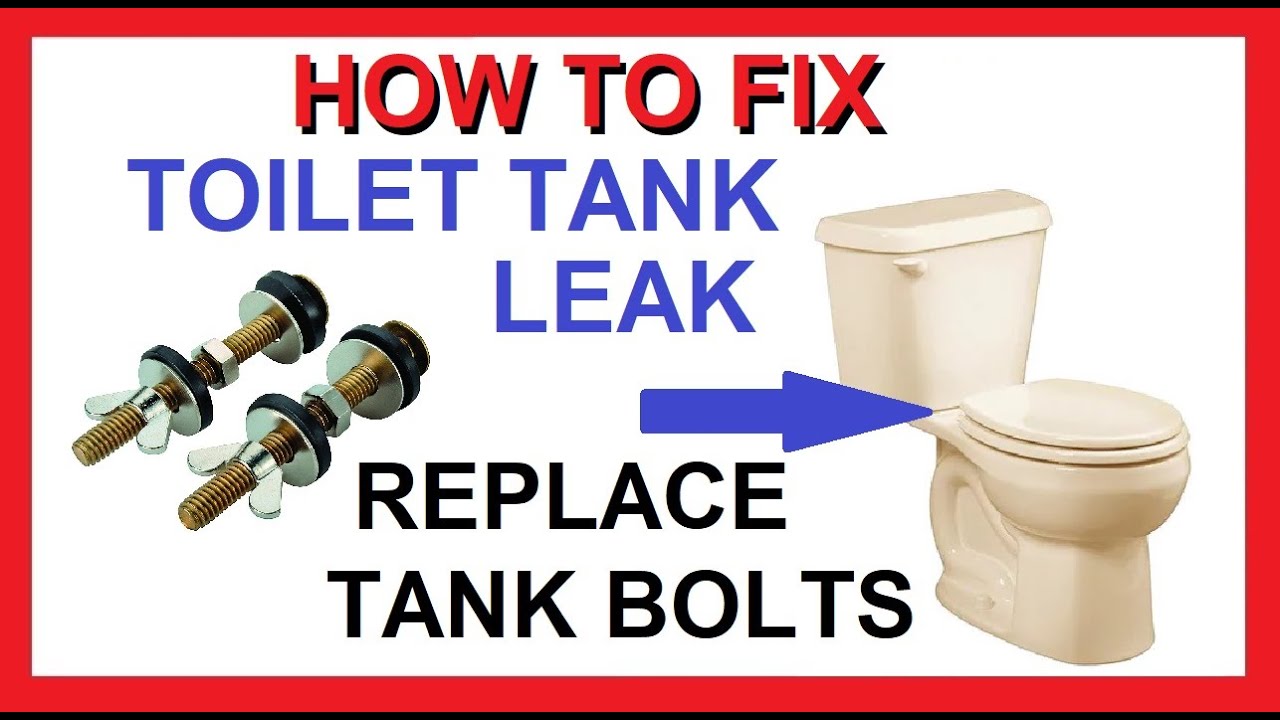 How to Replace Toilet Tank to Bowl BOLTS and Gasket - Fix Toilet Tank Water Leak - Cheap Easy Fast!