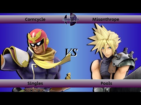 Corncycle (Captain Falcon) vs Misanthrope (Cloud) - Orbitar 100 - Singles Pools