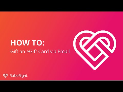 How to Gift an eGift Card via Email