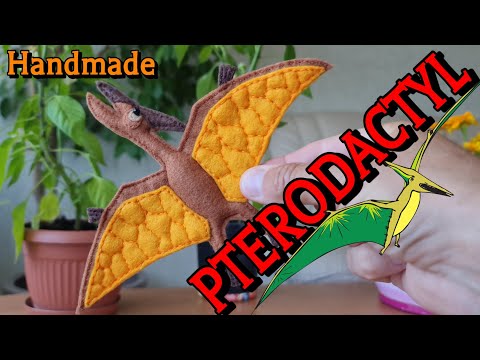Handmade PTERODACTYL 🦇/ Felt Dinosaur Toy / Home Decor / Personalized Gift