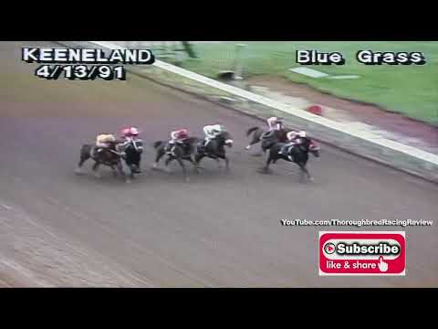 1991 Blue Grass Stakes   STRIKE THE GOLD flies so free