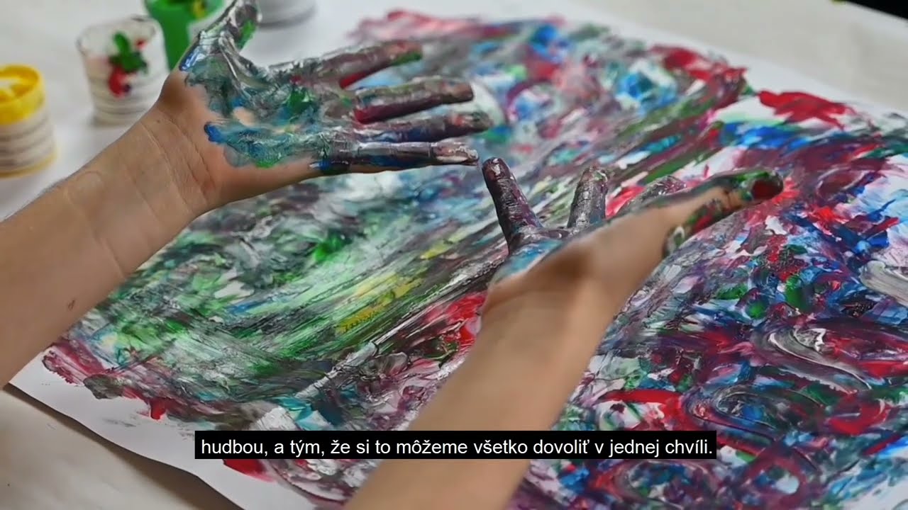 Sasha Art Therapy miniseriál: Hudba+prstové farby= relax