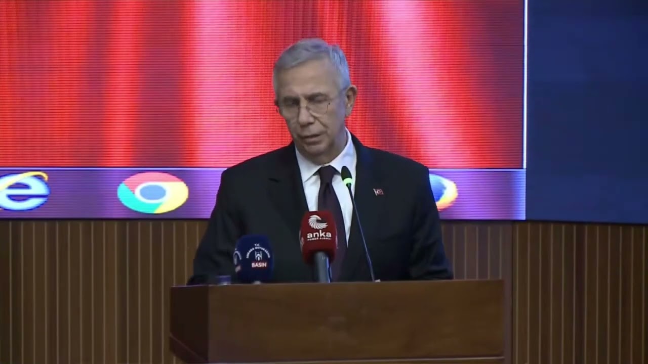 Başkanımız Sn. Mansur Yavas 14 Ocak 2026 Tarihli Su Konulu Basın Toplantısında Konuşuyor: