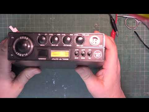 Planet 2000 CB27/81 UK FM CB radio -  service alignment (my set)