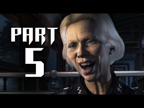 Wolfenstein The New Order Walkthrough Part 5 - CRAZY NAZI LADY