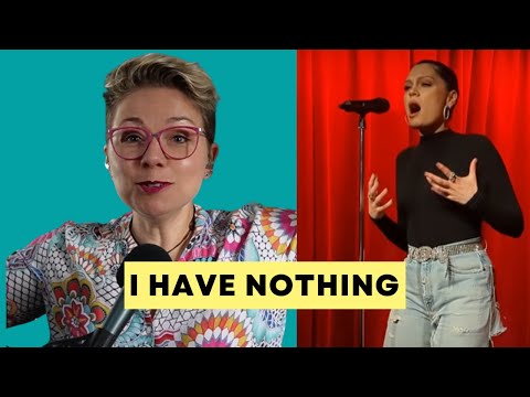 Channelling Whitney!? - Jessie J - I have Nothing - Vocal Coach Analysis and Reaction