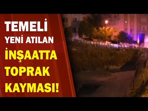 Temeli Yeni Atılan İnşaatta Toprak Kayması! / A Haber | A Haber
