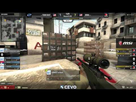 Denial vs Team Coast Game 1 (CEVO-P CS:GO Season 8) - Misled & LATORR