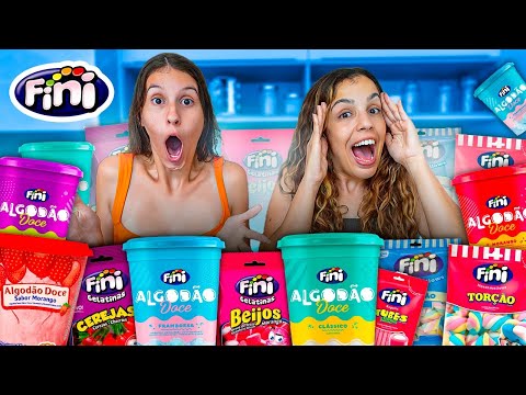 TESTANDO OS SABORES NOVOS MAIS BIZARROS DE FINI! - COM GIOVANNA
