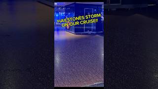 🌩️ “Caught in a Hailstorm at Sea! Cruise Chaos on Deck! #cruiselife #StormAtSea #CrazyWeather