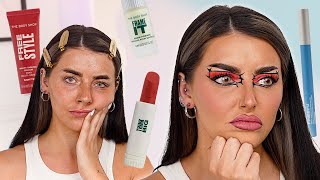 "The WORST" 🙃 Testing NEW Body Shop Makeup! #firstimpressions #2023