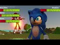 Sonic Vs Shadow With Healthbars From Futuristichub Wildcraft And Crafttastic