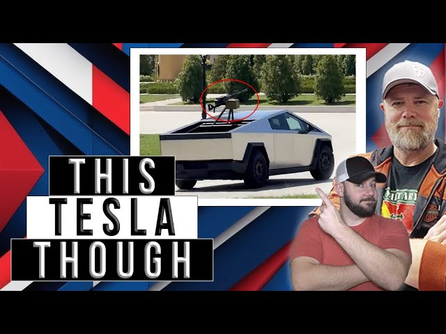 We're Not Ones For Tyrannical Dictators... But This Tesla Truck Mounted With A LMG Though...