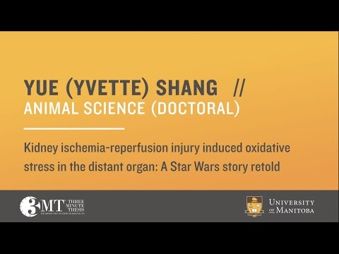 Yue (Yvette) Shang, 3MT Final, March 8, 2017