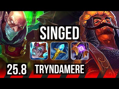 SINGED vs TRYNDAMERE (TOP) | 37k DMG, 700+ games | NA Grandmaster | 25.8