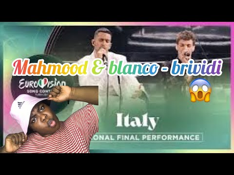Eurovision 2022 Reaction | mahmood & BLANCO - Brividi - italy 🇮🇹 - National final performance
