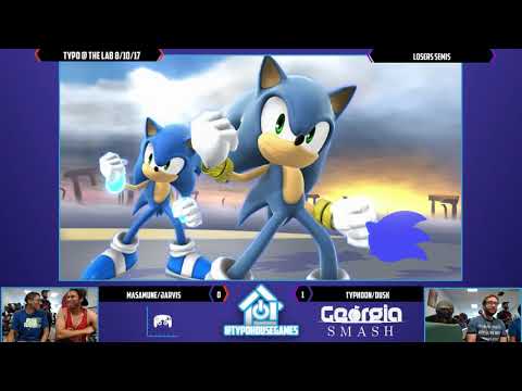 Typo @ The Lab 8/17/17 - Masamune/Jarvis vs Typhoon/Dusk - Smash 4 Doubles Losers Semis