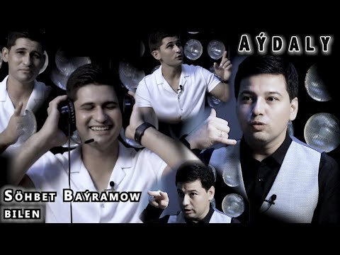 Aýdaly zehinli aýdymçy Söhbet Baýramow bilen.