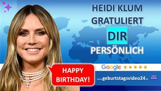 Heidi Klum – Beispielvideo zum Geburtstag
