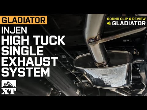 Jeep Gladiator JT Injen High Tuck Single Exhaust System Review & Sound Clip