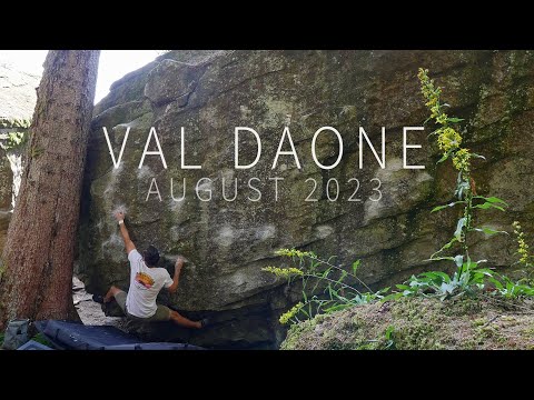 Bouldering in Val Daone August 2023