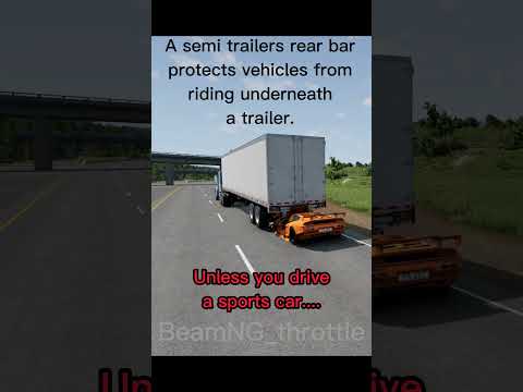 BeamNG: Crashing into the "Mansfield bar" #beamngdrive #beamngcrashes #games