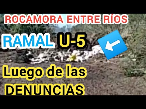 ENTRARON EN RAZONES las AUTORIDADES DE localidad de ROCAMORA RAMAL U-5 dpto Uruguay LÍNEA URQUIZA