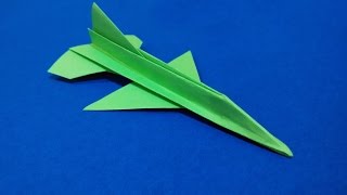 Origami F-16 Falcon Tutorial -  Flying model. Paper Airplane that Flies