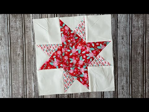 Modified/double friendship star quilt block tutorial