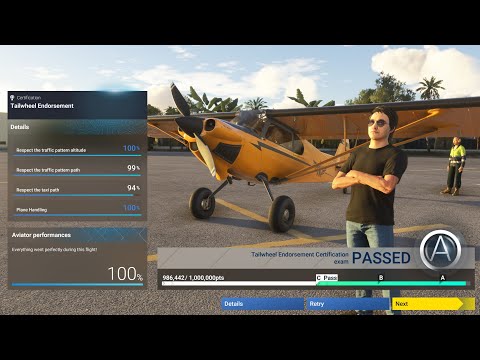 How to pass Tailwheel Endorsement - A Grade - Flight Simulator 2024