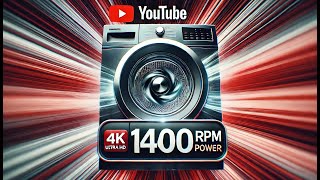 Washing Machine Centrifuge Madness – 1400 RPM in 4K Resolution #WashingMachine