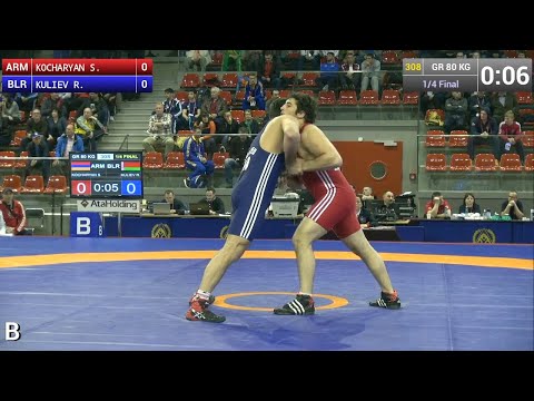 Quarterfinal GR - 80 kg: Sargis KOCHARYAN (ARM) df. Radik KULIEV (BLR), 3-1