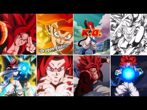 CARNIVAL LR AGL SSJ4 GOGETA ALL SUPER ATTACK ANIMATIONS! DRAGON FIST ACTIVE SKILL!!! (Dokkan Battle)