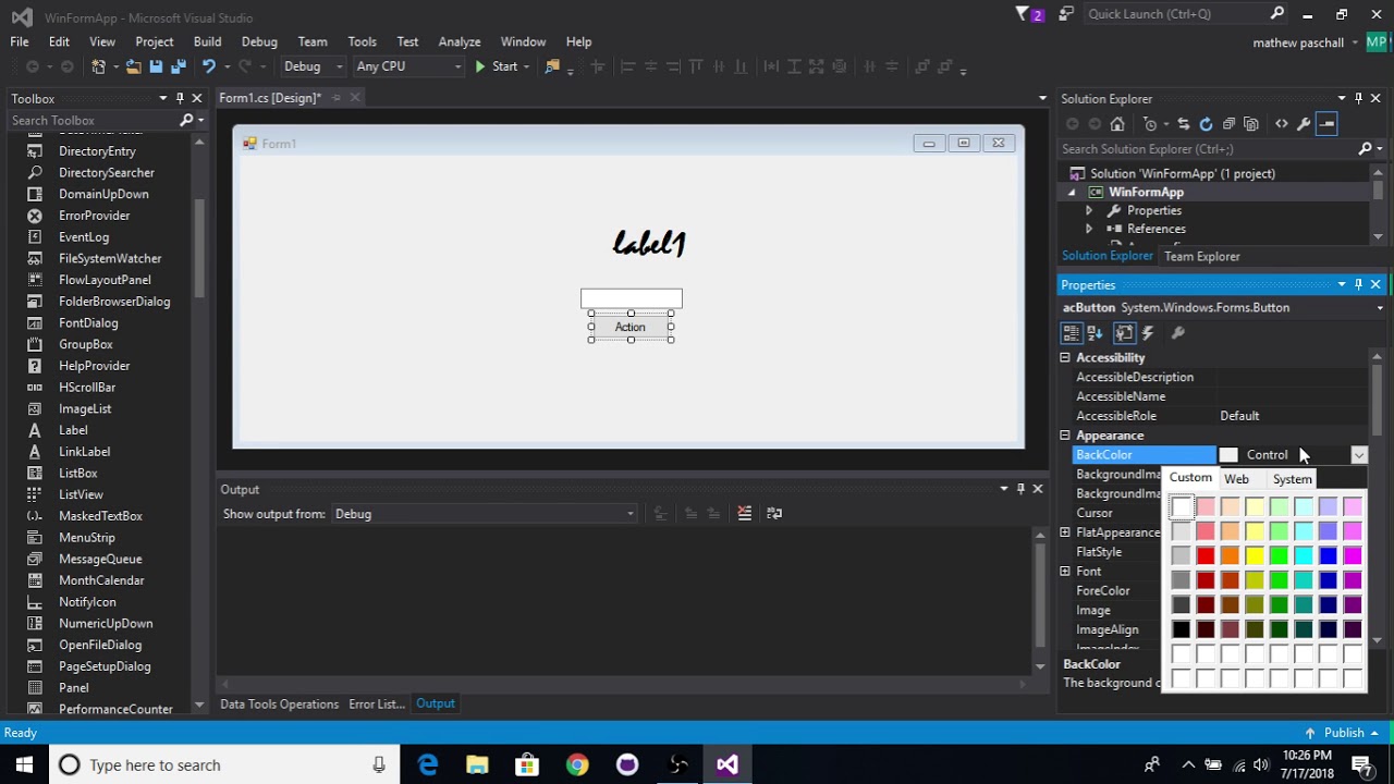 C# Windows Forms Introduction Tutorial