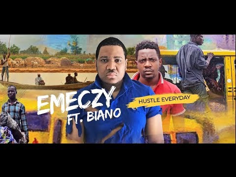 Emeczy  - Hustle Everyday (LYRIC VIDEO) Ft. Biano