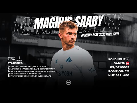 Magnus Saaby January - May 2025 Kolding IF Highlights