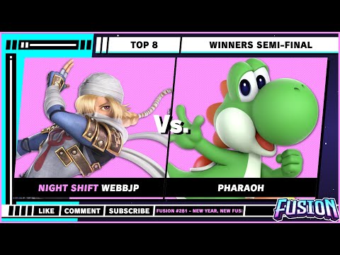 Fusion #281 - New Year, New Fusion - Top 8 - WebbJP (Sheik) VS Pharaoh (Yoshi) - SSBU
