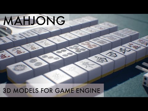 Mahjong - 3D Models for UE4