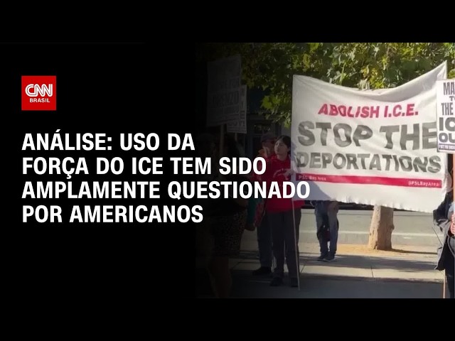 Uso da força do ICE tem sido questionado por americanos; veja análise | CNN 360°