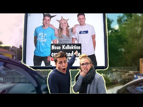 WERBEPLAKAT PRANK AN BRUDER & FREUNDIN 😂💥