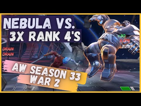 AW Season 33, War 2 SSx-1 vs. JA - Nebula and Archangel - Marvel Contest of Champions