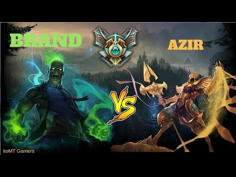 BRAND VS AZIR MID LANE M7 LEAGUE OF LEGUENDS