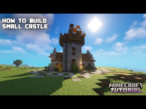 Build your own small castle in Minecraft survival mode!