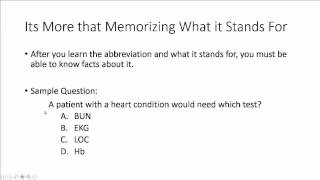Open Campus Medical Terminology Module 6 - Abbreviations