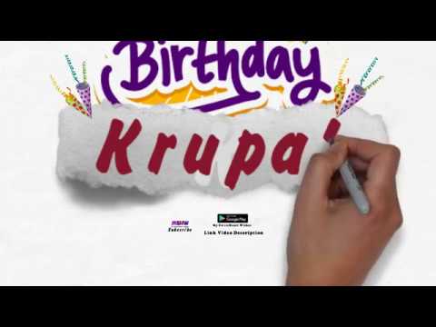 Happy Birthday Krupal