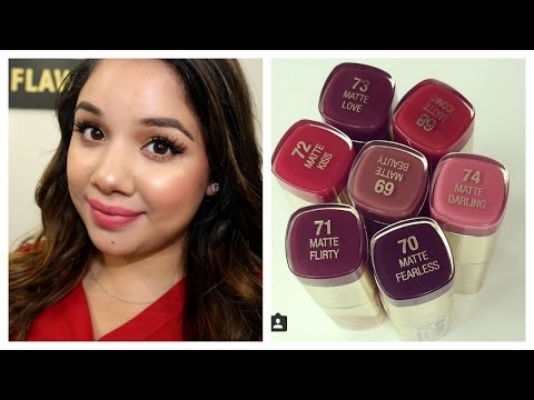 NEW Milani Moisture Matte Lipstick Colors + Swatches! Video