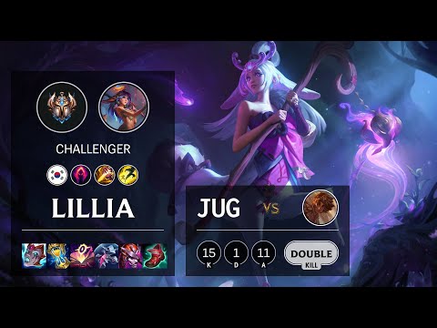 Lillia Jungle vs Taliyah - KR Challenger Patch 11.18