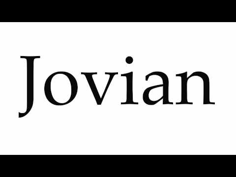 How to Pronounce Jovian